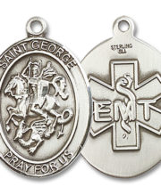 St. George - Emt Medal and Necklace
