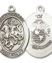 St. George - Marines Medal and Necklace