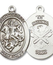 St. George - Nat'L Guard Medal and Necklace