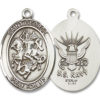 St. George - Navy Medal and Necklace