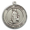 St. Hubert Of Liege Round Medal and Necklace