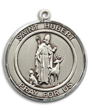 St. Hubert Of Liege Round Medal and Necklace