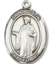 St. Justin Medal and Necklace