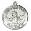 St. Joan Of Arc Round Medal and Necklace