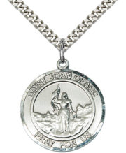 st joan of arc round medal