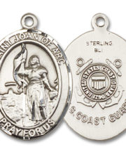 St. Joan Of Arc - Coast Guard Medal and Necklace