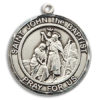 St. John The Baptist Round Medal and Necklace