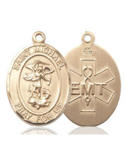 St. Michael - Emt Medal and Necklace