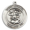 St. Michael The Archangel Round Medal and Necklace