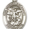 San Miguel Arcangel Medal and Necklace Spanish