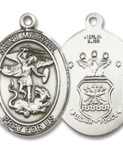 St. Michael - Air Force Medal and Necklace