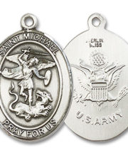 St. Michael - Army Medal and Necklace