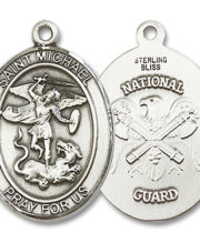 St. Michael - Nat'L Guard Medal and Necklace
