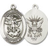 St. Michael - Navy Medal and Necklace