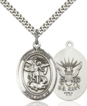st michael - navy medal