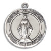 Virgen Milagrosa Round Medal and Necklace