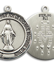 Miraculous Round Medal and Necklace
