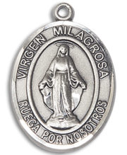 Virgen Milagrosa Medal and Necklace