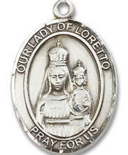 Our Lady Of Loretto Medal and Necklace