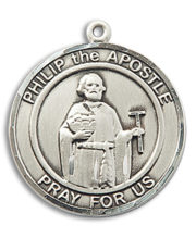 Philip The Apostle Round Medal and Necklace