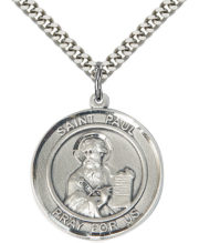 st paul the apostle round medal