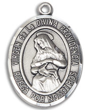 Virgen De La Divina Medal and Necklace
