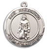 San Peregrino Round Medal and Necklace Spanish