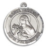 Santa Teresita Round Medal and Necklace Spanish