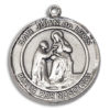San Juan De Dios Round Medal and Necklace Spanish