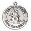 Angel De La Guardia Round Medal and Necklace