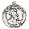 Guardian Angel Round Medal and Necklace