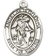 Angel De La Guarda Medal and Necklace