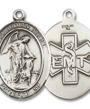 Guardian Angel - Emt Medal and Necklace