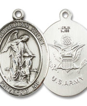 Guardian Angel - Army Medal and Necklace
