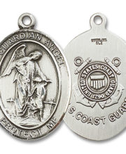 Guardian Angel - Coast Guard Medal and Necklace