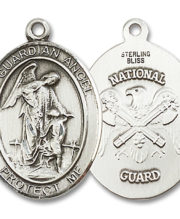 Guardian Angel - Nat'L Guard Medal and Necklace