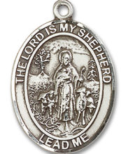 Lord Is My Shepherd Medal and Necklace