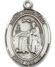 St. Valentine Of Rome Medal and Necklace