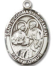 Sts. Cosmas & Damian Medal and Necklace