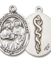 Sts. Cosmas & Damian - Doctors Medal and Necklace