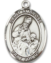 St. Ambrose Medal and Necklace