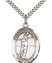 st christopher - volleyball medal