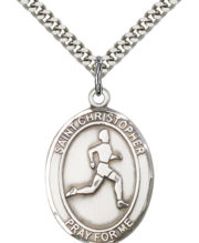 st christopher - track & field medal