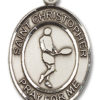 St. Christopher - Tennis Medal and Necklace