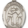 St. Christopher - Wrestling Medal and Necklace