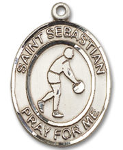 St. Sebastian - Basketball Medal and Necklace