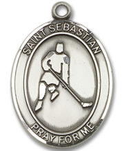 St. Sebastian - Ice Hockey Medal and Necklace
