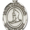 St. Sebastian - Skiing Medal and Necklace