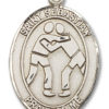 St. Sebastian - Wrestling Medal and Necklace