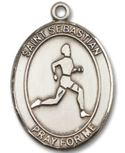 St. Sebastian - Track & Field Medal and Necklace
